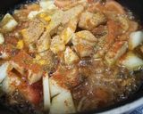 A picture of step 4 of Alu mian with chaney(Al Batatis wa hummus).