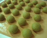 A picture of step 4 of Matcha Tea Milk Snowball Cookies Using Vegetable Oil.