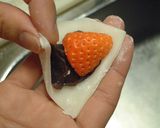 A picture of step 5 of Wrapped Ichigo Daifuku (Strawberry Dumplings) For Girls' Day Festival.