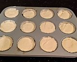 A picture of step 7 of Peanut Butter Indivdual Cheesecakes Topped with Chocolate Ganache.