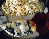A picture of step 5 of Spinach Mozzarella Hassleback Chicken.