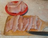 Fokhagymás tejföllel sült sonkás-baconös-sajtos csirkemell recept fázis 1 fotója