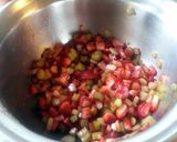A picture of step 3 of Strawberry Rhubarb Crisp.