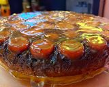 A picture of step 11 of Upside down caramelised banana cake.