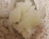 A picture of step 2 of Made Chedder cheese & Onion sauce with tortillas for dipping. 👍.