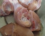 A picture of step 1 of Chicken pulao.