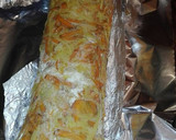 Foto del paso 4 de la receta: Rollo de patatas zanahorias y cebolla relleno de queso beicon y jamón York