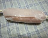 A picture of step 3 of Easy in the Microwave Chicken Breast Garlic Roll.