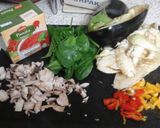 A picture of step 1 of My Vegan Stuffed Aubergine 💙.