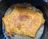 Foto del paso 2 de la receta: Hojaldre de espinacas con jamón y queso airfryer
