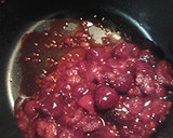 A picture of step 3 of Raspberry butter sauce.