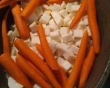 A picture of step 4 of Roasted Roots with Herbs and Chicken.