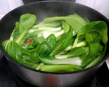 A picture of step 6 of Bak Choy With Soft Boiled Eggs.