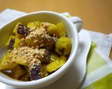 A picture of step 4 of An Easy Snack with Sweet Potatoes and Kinako.