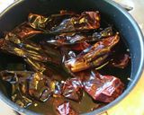 A picture of step 3 of Enchiladas Rojas (Red Enchiladas).