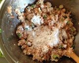 A picture of step 2 of Shinodamaki with Minced Pork and Firm Tofu.