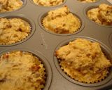A picture of step 3 of Peanut Butter and Banana Muffins.