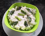 A picture of step 4 of Curd rice.