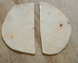 A picture of step 3 of Pop In The Mouth ----- Mini Spinach & Cheese Samosas with home-made spring roll wrapper.