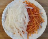 Hình bước làm 1 của món Đồ Chua đơn giản dễ làm (Fermented Carrot-Radish)