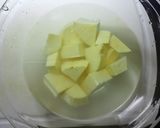 A picture of step 1 of Save Time with a Food Processor and Rice-Cooker! Butter-Free Sweet Potato Cake.
