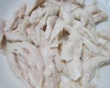A picture of step 1 of Chicken Tenders & Bell Peppers with Black Sesame Sauce.