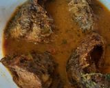 A picture of step 4 of Fish curry with rice.