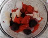 A picture of step 1 of My Pickled Red Pepper Mustard Salad ☺.