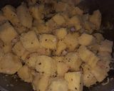 A picture of step 8 of Dhokla made with rice flour and besan.