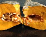 A picture of step 1 of Pumpkin halwa.