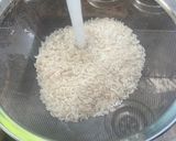 A picture of step 2 of Rice and Peas! (Beans).