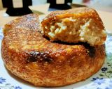 A picture of step 17 of Chhena Poda.
