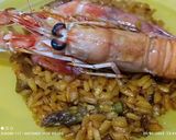 Foto del paso 8 de la receta: Arroz cristalino con setas, espárragos, gambas rojas y escamarlanes