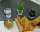A picture of step 17 of Veg noodles spring rolls.