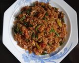Foto langkah ke 5 dari resep Tumis Kering Udang Rebon Cabe Ijo.