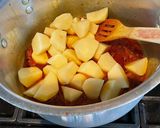 A picture of step 2 of Aubergine and potato curry:(Aloo Baingan).