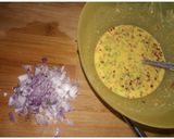 A picture of step 1 of Besan Bread Toast.