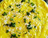 A picture of step 4 of Khandvi.