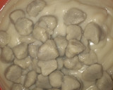 A picture of step 4 of Jigba Kosu (lumpy pap).