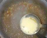 A picture of step 4 of Veg sweet corn soup.
