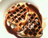 A picture of step 3 of Chocolate Waffles.