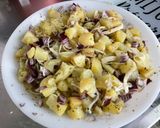 Une image de l'étape 11 de Salade de pommes de terre, chou blanc, oignon rouge et feta.