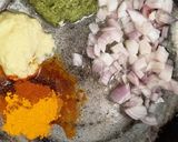 A picture of step 5 of Murgh Musallam.