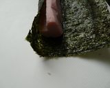 A picture of step 5 of Pink Heart Sushi Rolls for Charaben.
