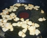 A picture of step 3 of Salmon In Butter Sauce Top Crispy Garlic.