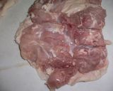 A picture of step 1 of Chicken Simmered in Umeshu.