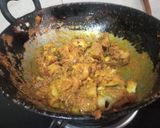 A picture of step 3 of Kathal masaledar sukhi sabzi.