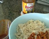 A picture of step 2 of Rad's Chicken nachos.