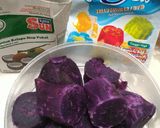 Foto langkah ke 1 dari resep Puding Ubi Ungu.