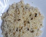 A picture of step 3 of Green Onions & Cummin Fried Rice#authormarathon#.